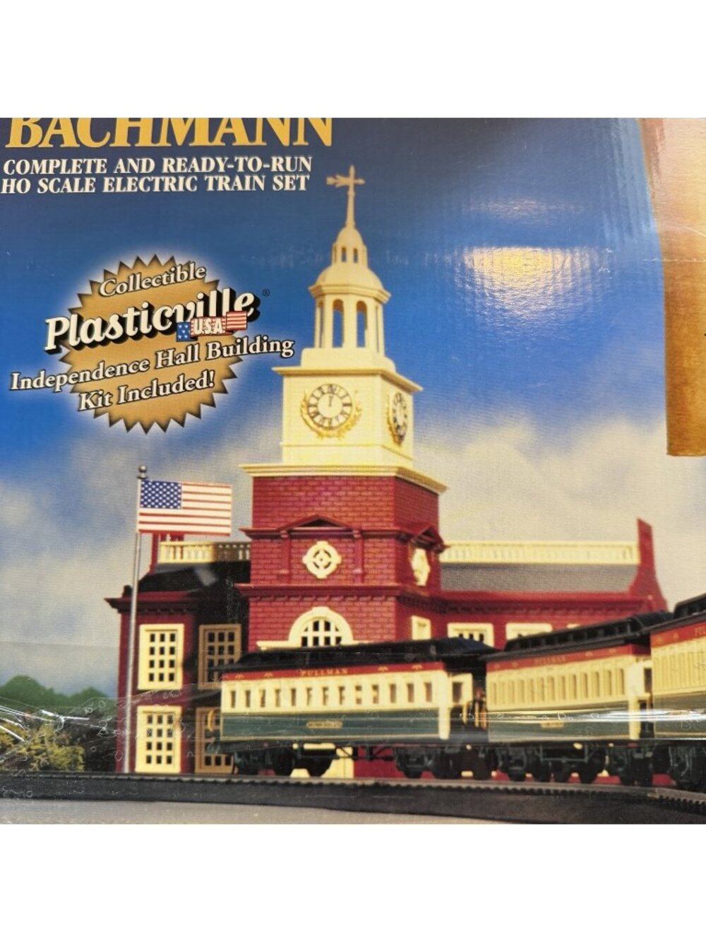 Plasticville PH-1 City Hall Red Building with Grey Roof O Scale NO Flag NO Box